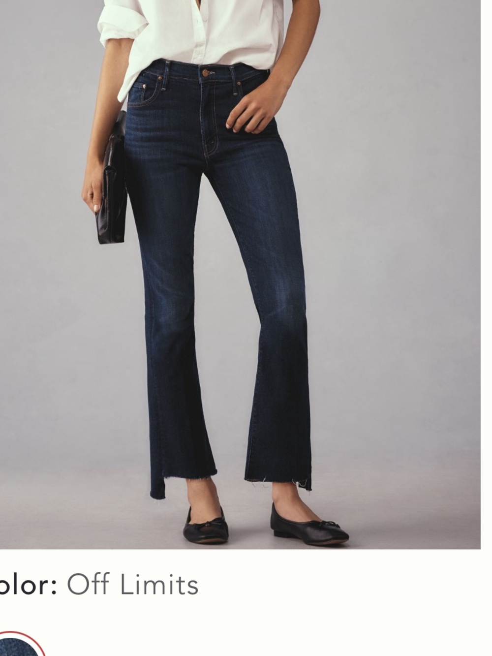 MOTHER Dark Indigo Flare Jeans
